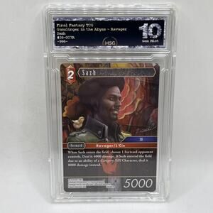 Final Fantasy TCG Gunslinger In The Abyss Sazh 26-007R Graded 10 Gem Mint